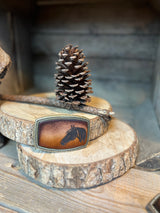 Kid's Belt Buckle | Horse head silhouette | Personalized