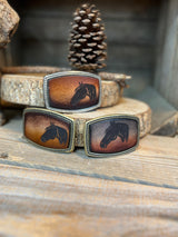 Kid's Belt Buckle | Horse head silhouette | Personalized