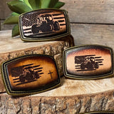 Kid's Belt Buckle | Tractor-American Flag-Cross | Personalized