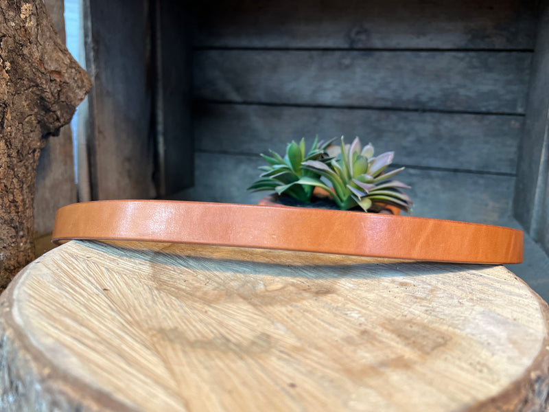 Skinny Leather Belt | 3/4" | Russet Harness Full Grain Leather