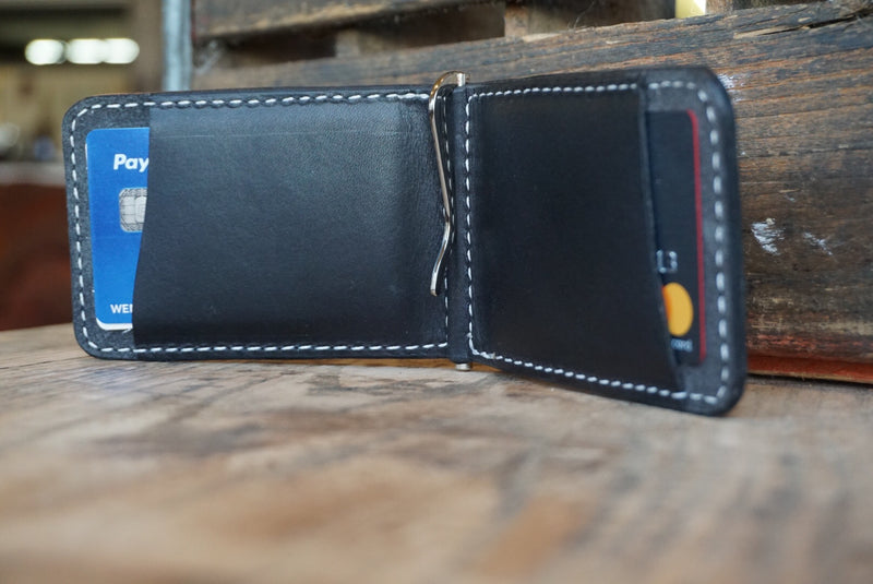 The Keeper leather money clip wallet - M & W Leather