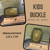 Kid's Belt Buckle | Tractor-American Flag-Cross | Personalized