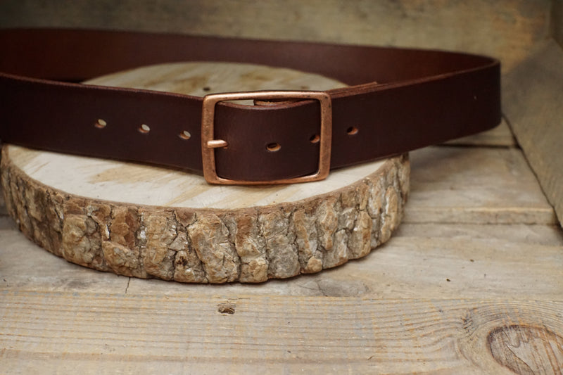 THE BILTMORE-CB- English Bridle Leather Belt - 1.5"