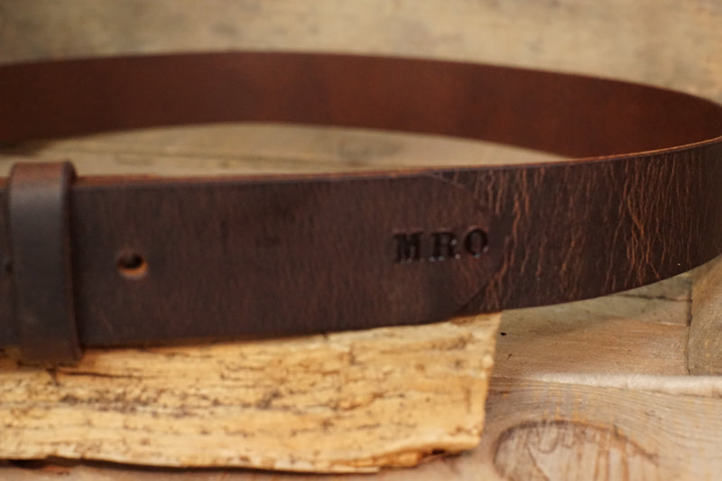 Crazy Horse Leather Belt-1.5”wide-“THE PINE”