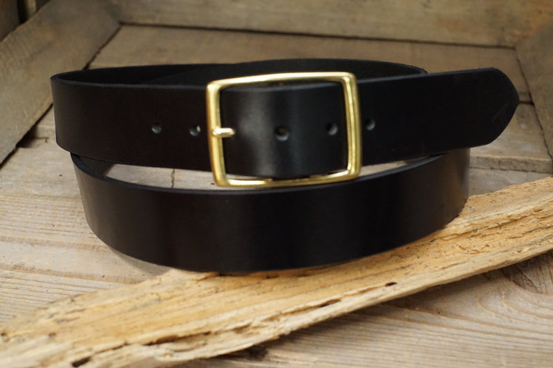 Everyday leather Belt |1.5" wide-Center bar buckle-“the TRAVELER”