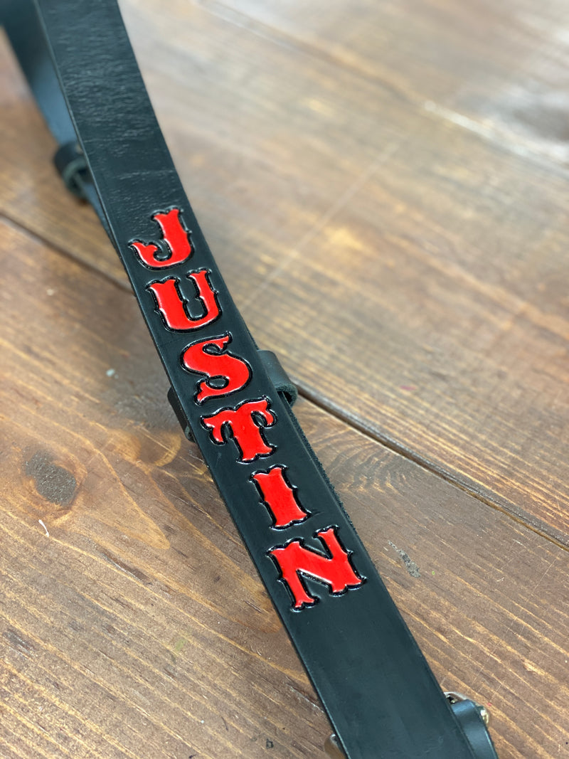 Radio Strap-Custom-Personalized-Leather-gift for him