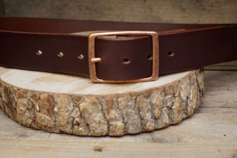 THE BILTMORE-CB- English Bridle Leather Belt - 1.5"