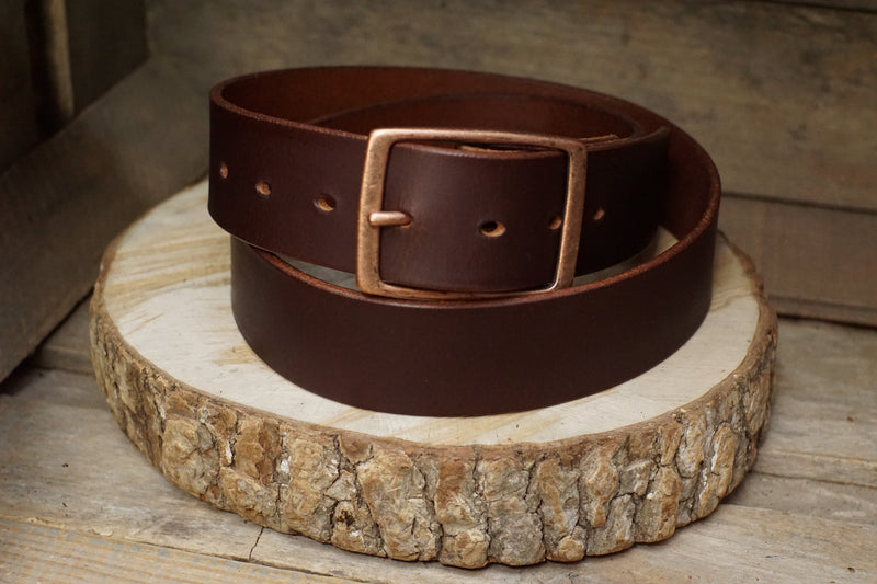 THE BILTMORE-CB- English Bridle Leather Belt - 1.5"