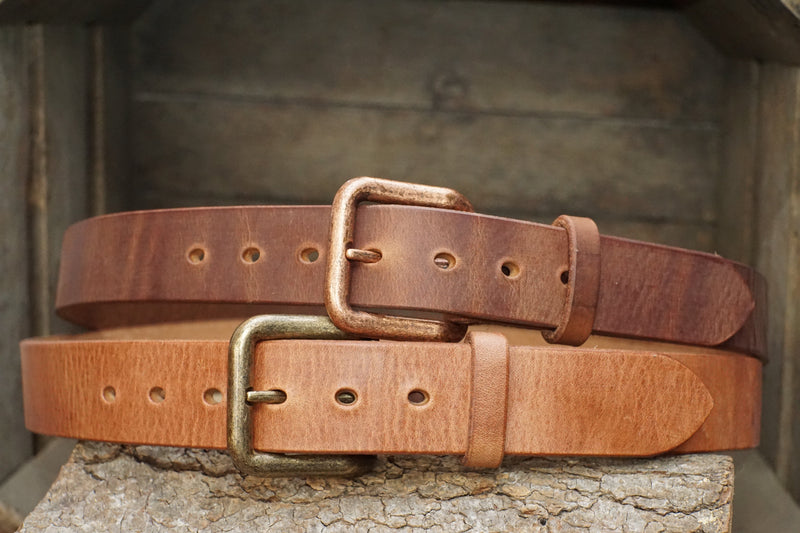 THE GLADIATOR- Thick Harness Leather Belt - 1.5" wide