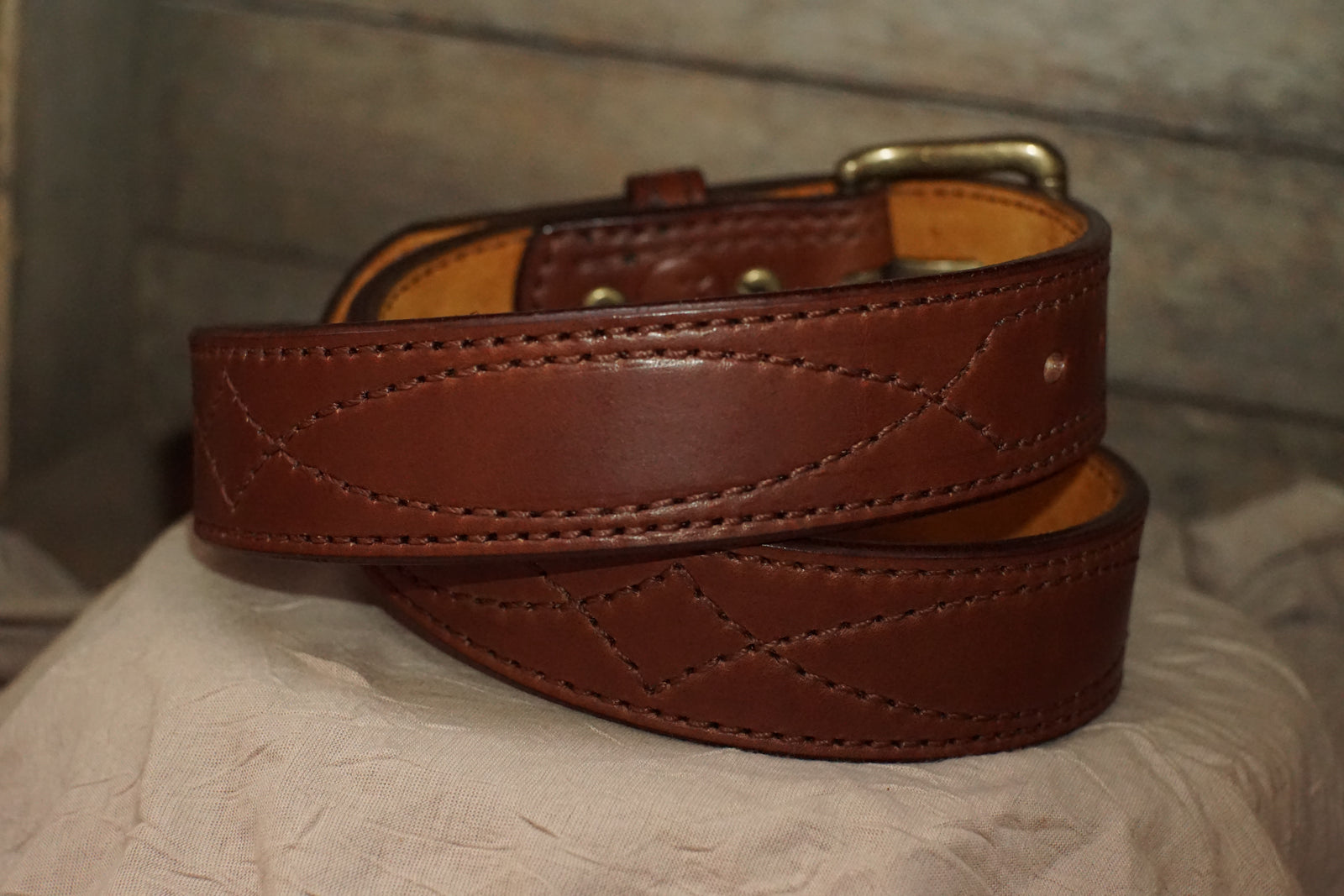 THE MONTANA - 2 ply Suede lined Leather belt-1.5