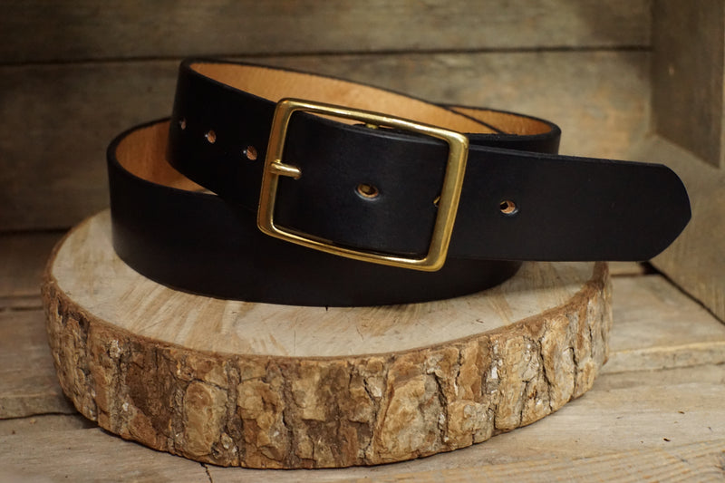 THE TARHEEL-CB-Our original plain leather belt-1.5"