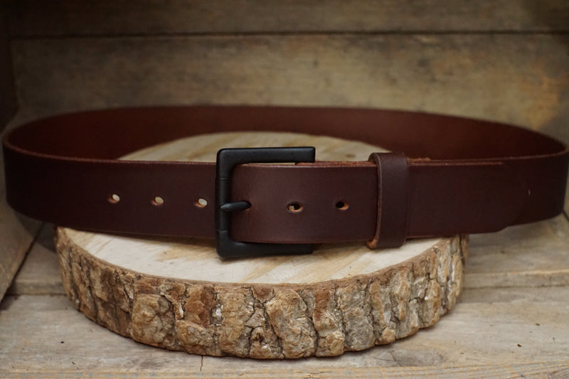 THE BILTMORE-RL Custom Leather Belt - English Bridle  1.5"
