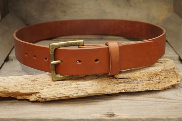 Full-Grain Leather Belt - English Bridle  1.5"-“THE BILTMORE”