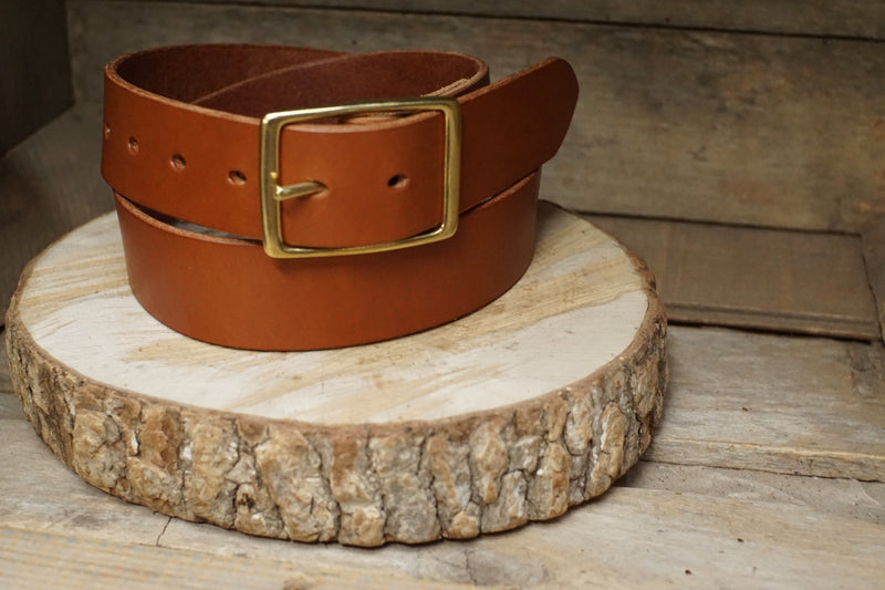 THE BILTMORE-CB- English Bridle Leather Belt - 1.5"