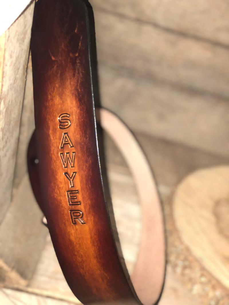 Rifle Sling: Personalized Leather-Hunter's Gift