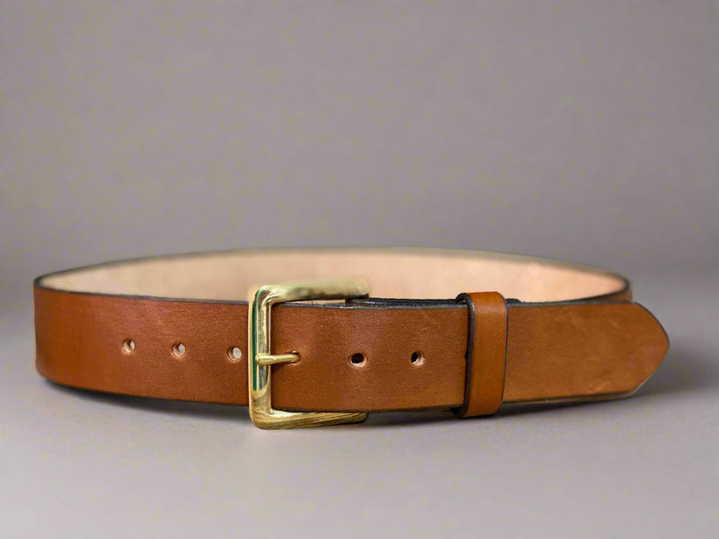 THE TARHEEL-HS-Original Plain Leather Belt-1.5