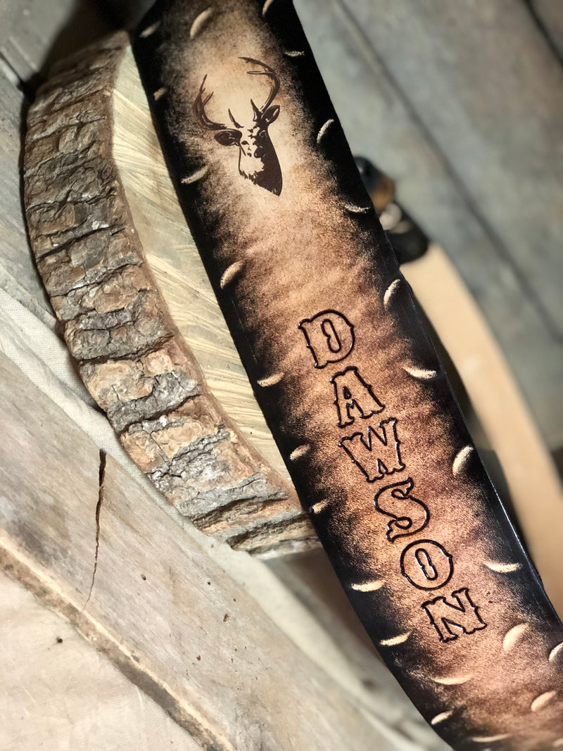 Rifle Sling: Personalized Leather-Hunter's Gift