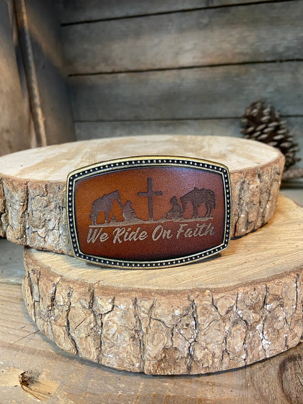 Belt Buckle | Horse Riding | We Ride on Faith