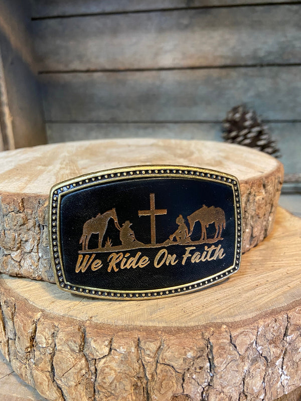 Belt Buckle | Horse Riding | We Ride on Faith