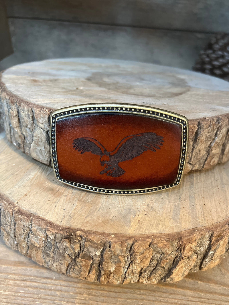 Leather Belt Buckle | Eagle