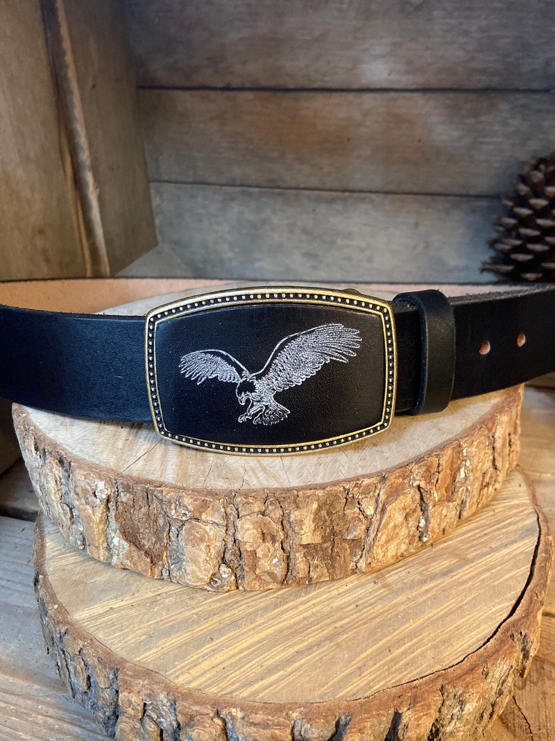 Leather Belt Buckle | Eagle