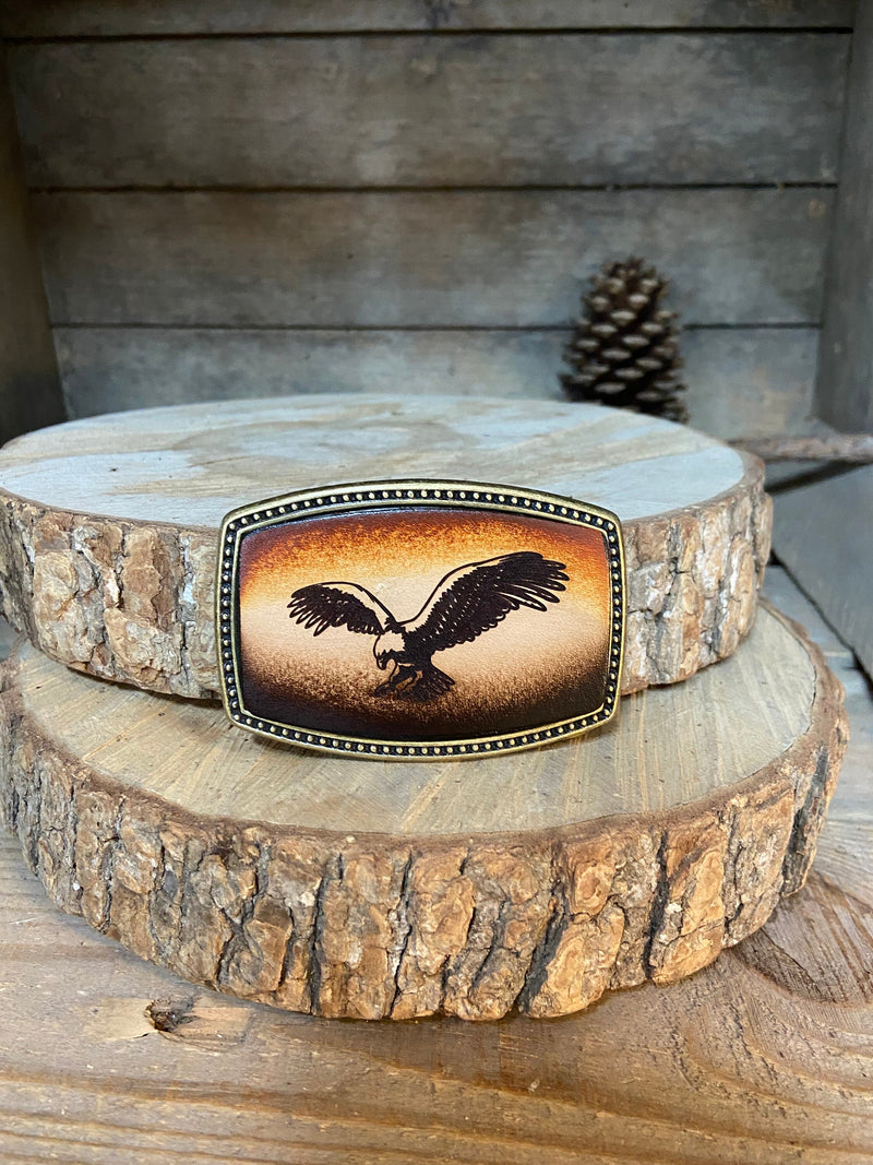 Leather Belt Buckle | Eagle