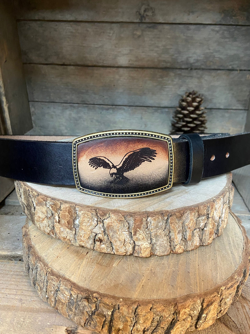 Leather Belt Buckle | Eagle