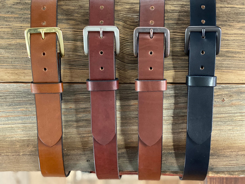 Everyday Wear -PLAIN Dark Brown Leather Belt -  1.5" -
