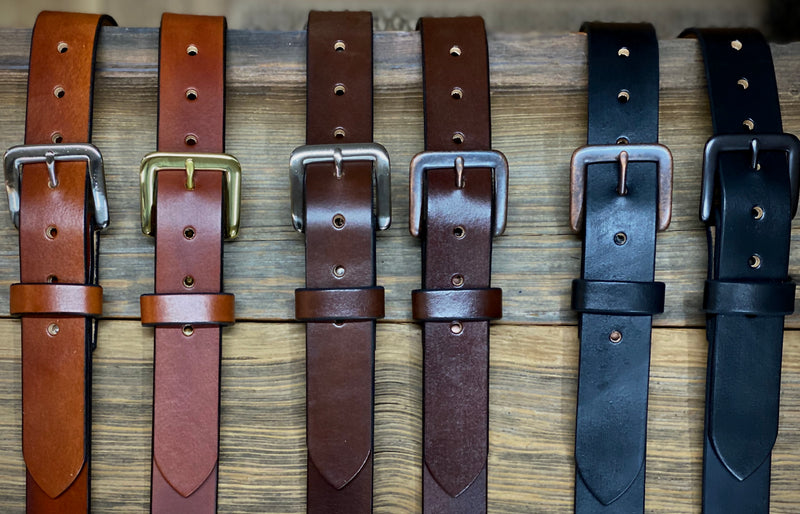 Leather dress belt 1.25” wide-Full Grain leather belt,Men or women's leather belt personalized groomsmen gift USA