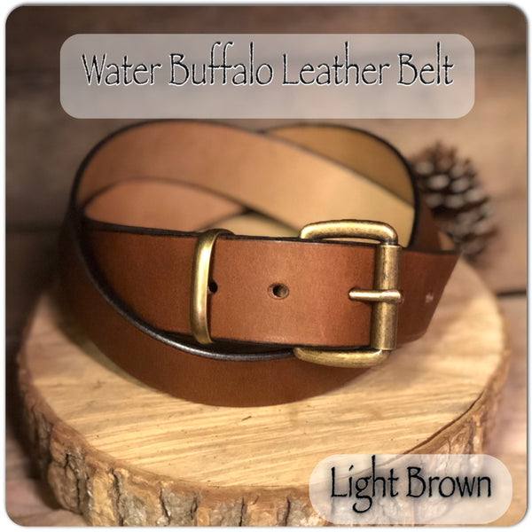 Water Buffalo Leather Belt