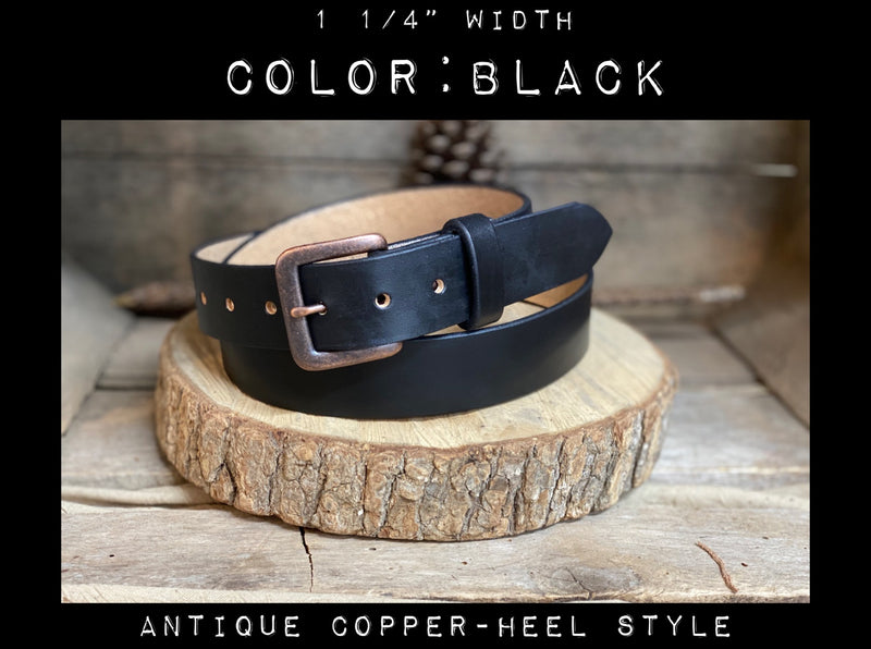 Dress Belt - Black Chromexcel - Made in USA