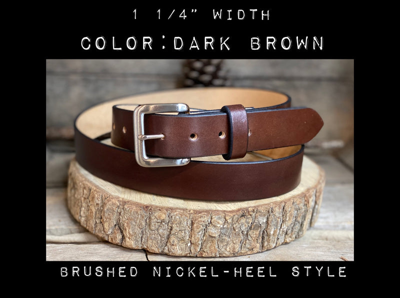 The TARHEEL.25-Original dress belt-1.25 M & W Leather The TARHEEL.25-Original dress belt-1.25 M & W Leather