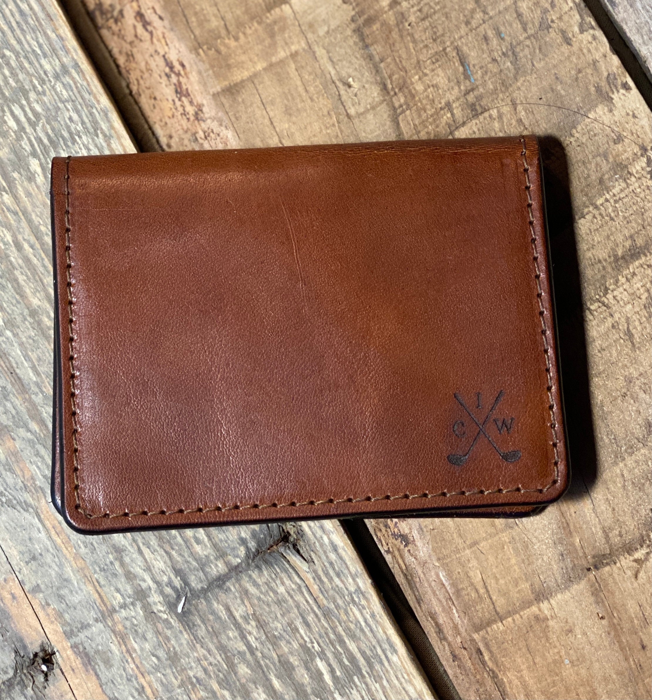 Minimalist Leather Wallet - custom – M & W Leather