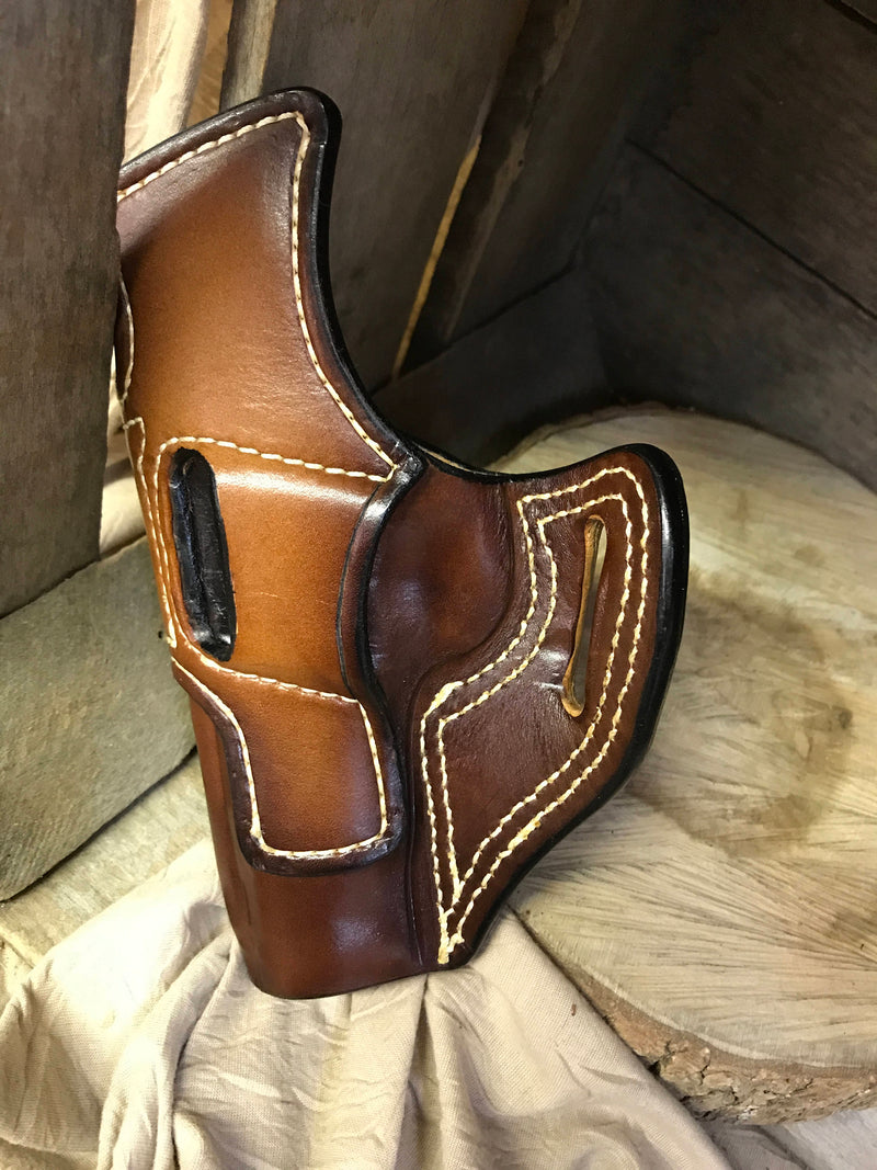 Leather  Holster-Avenger, Two Tone Custom Hand-made in USA