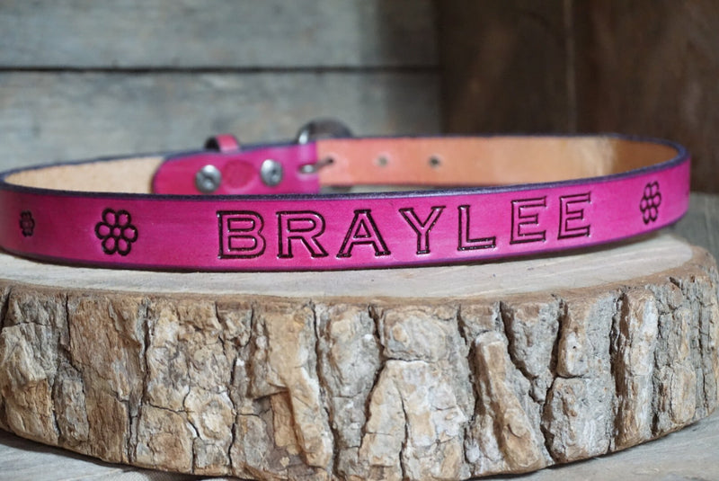 Pink Baby-Kids' Belt for Girl -3/4"- Personalized