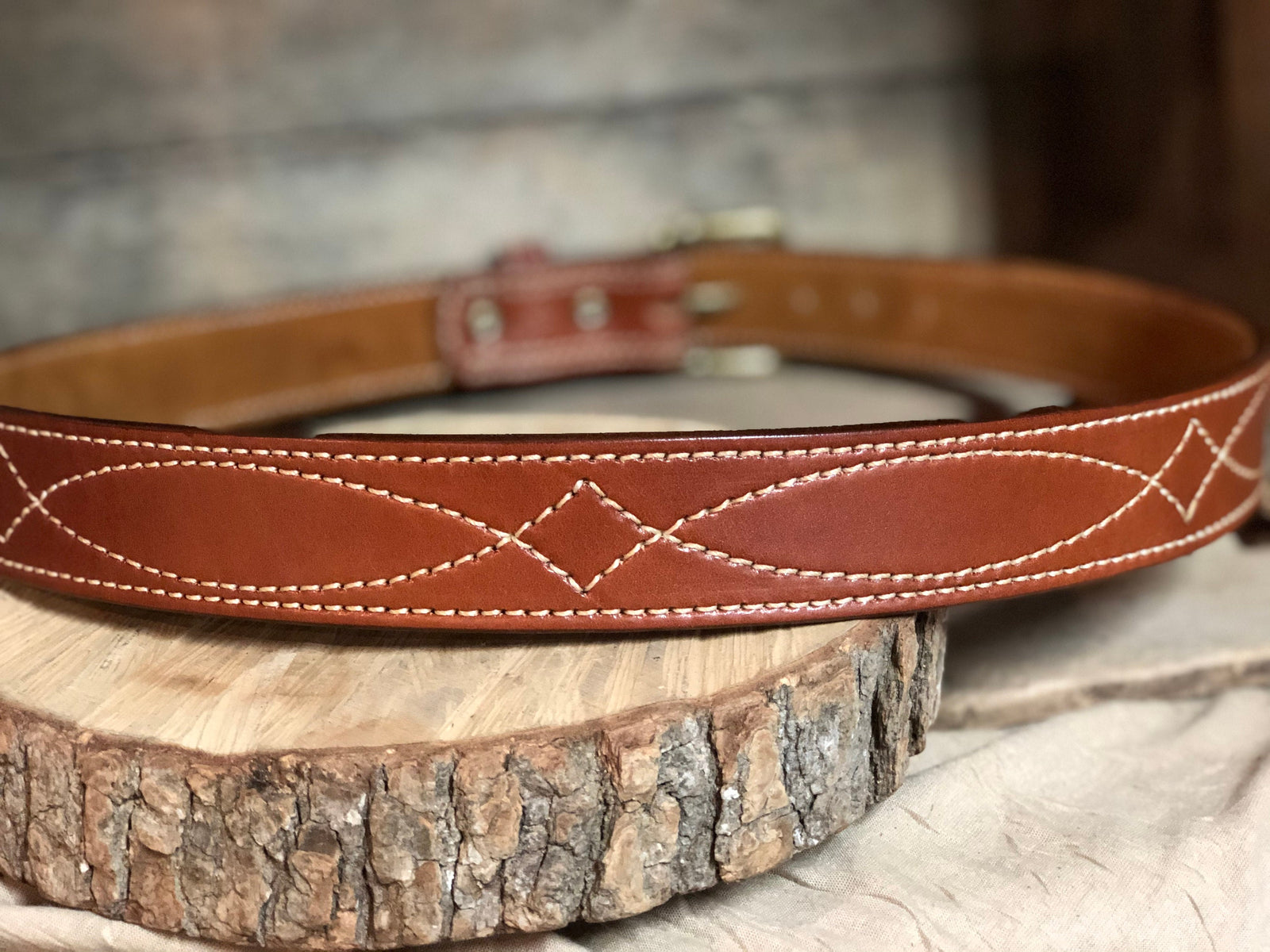 Scandia Woods Italian Leather Stitching Belt italian_suede_light_blue.png?  main image 4