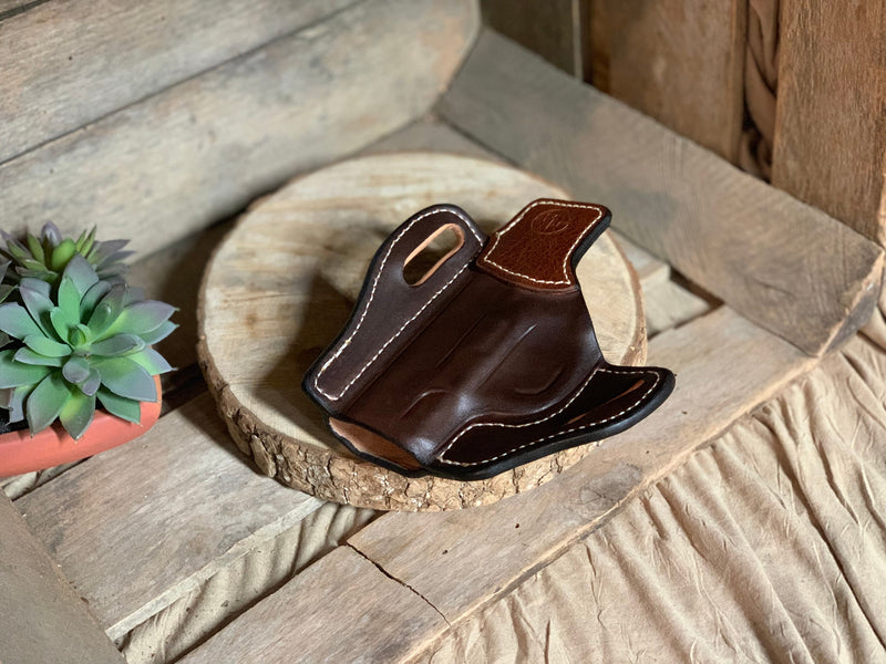 Leather Holster-Pancake-Two tone