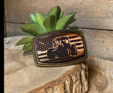 Kid's Belt Buckle | Tractor-American Flag-Cross | Personalized