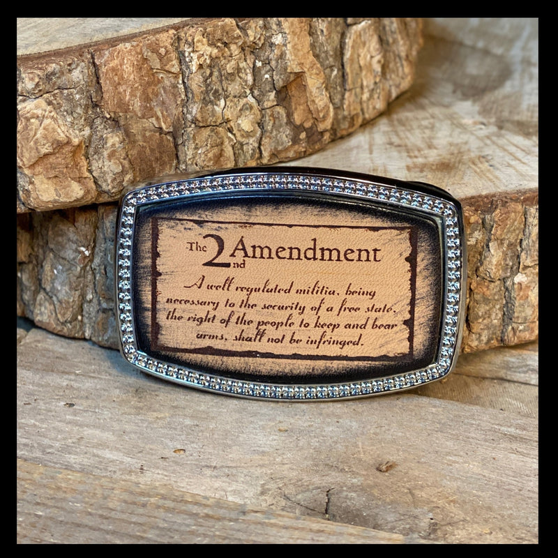 Leather Belt Buckle | The 2nd Amendment