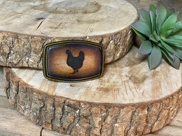 Kid's Belt Buckle | Chickens | Personalized
