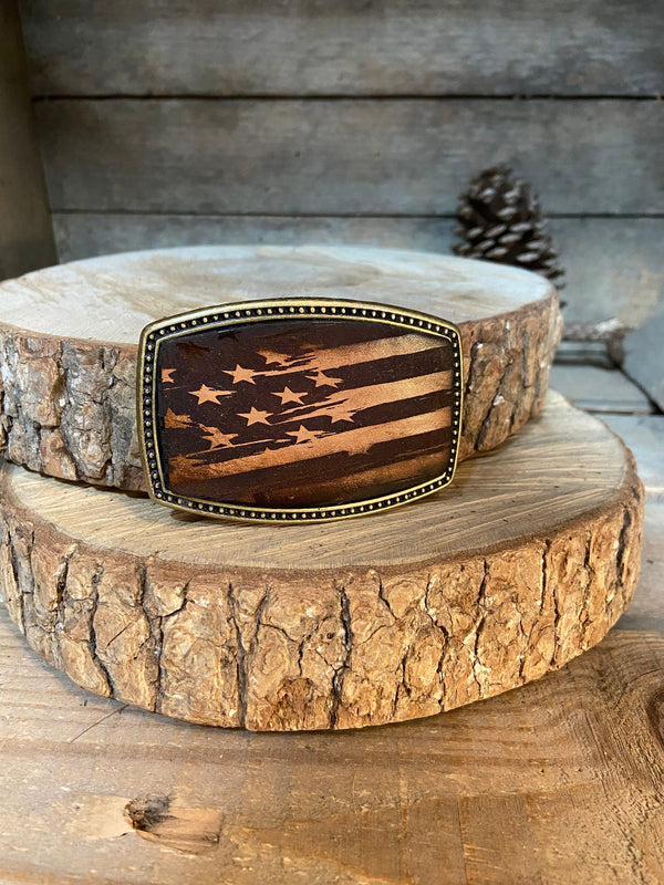 Belt Buckle | American Flag