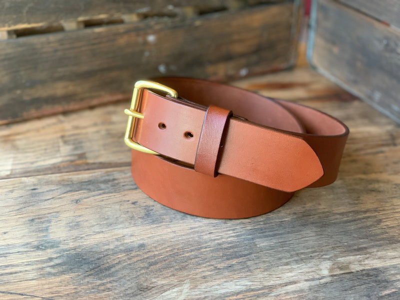 Dark Brown Leather Belt for Sale  Brass Roller 1 3/4 Inch Buckle – Buckle  My Belt