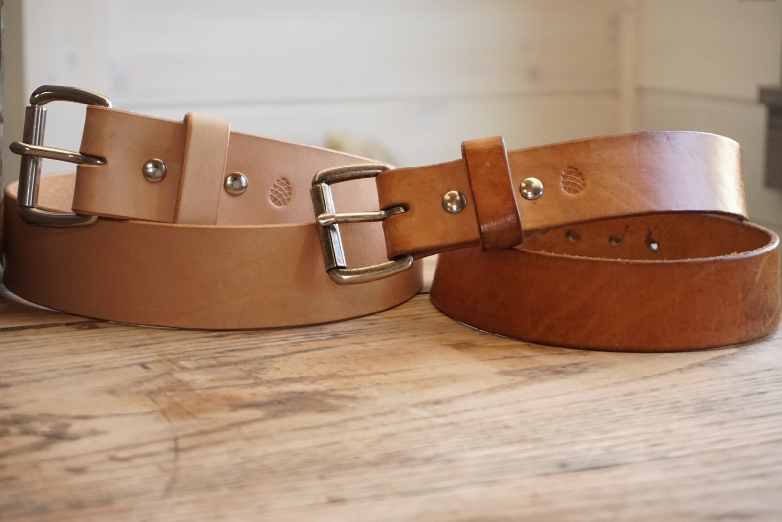 BIG NATTY Leather Belt 1 3/4