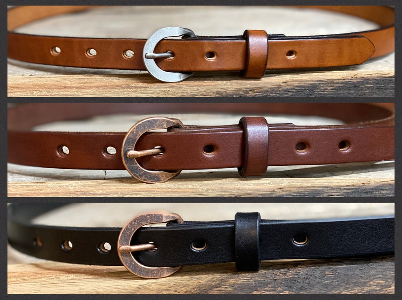 Skinny Leather Belt | 3/4” – M & W Leather