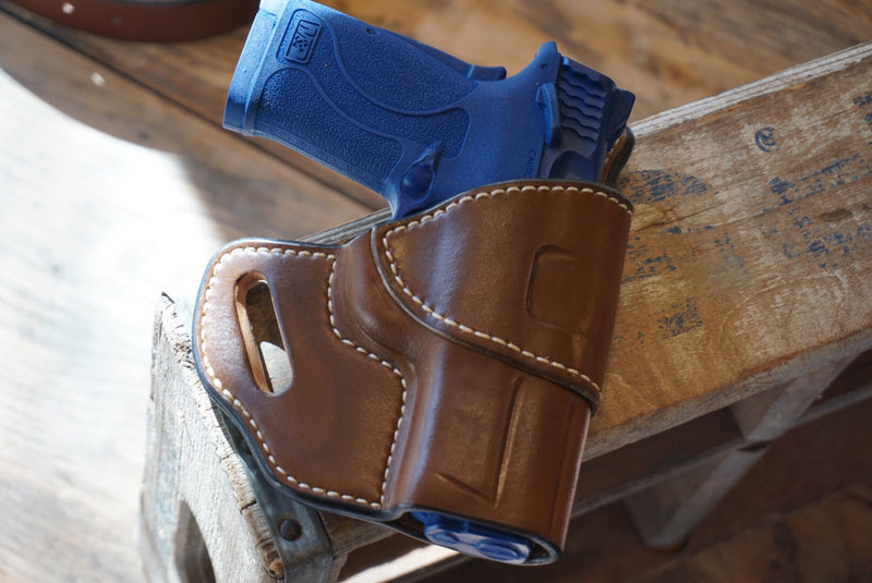Leather Gun Holster- The Revolutionary with Suede Lining - M & W Leather