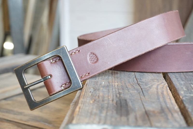 Calvary Leather Belt-Narrow version-Hand Sewn