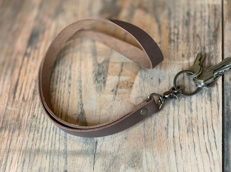 Leather Lanyard- Personalized Lanyard with Swivel Snap - M & W Leather