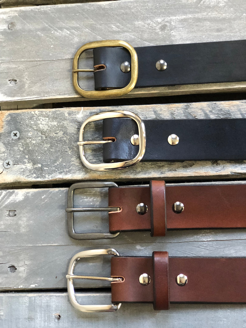 English Bridle Leather Belt "Rich Brown"